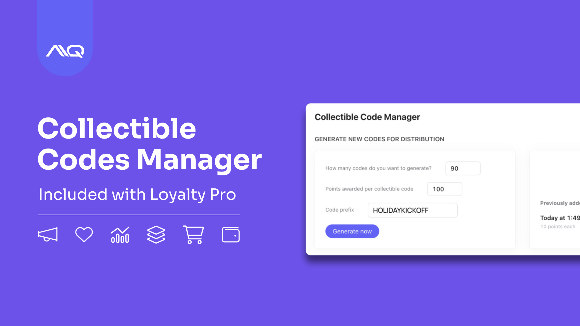 Collectible Codes in AIQ's marketing platform